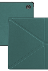 BASEY. Hoes Geschikt voor Kobo Libra Colour Hoesje Bookcase Cover Hoes Trifold - Hoesje Geschikt voor Kobo Libra Colour Hoes Cover Case - Donkergroen