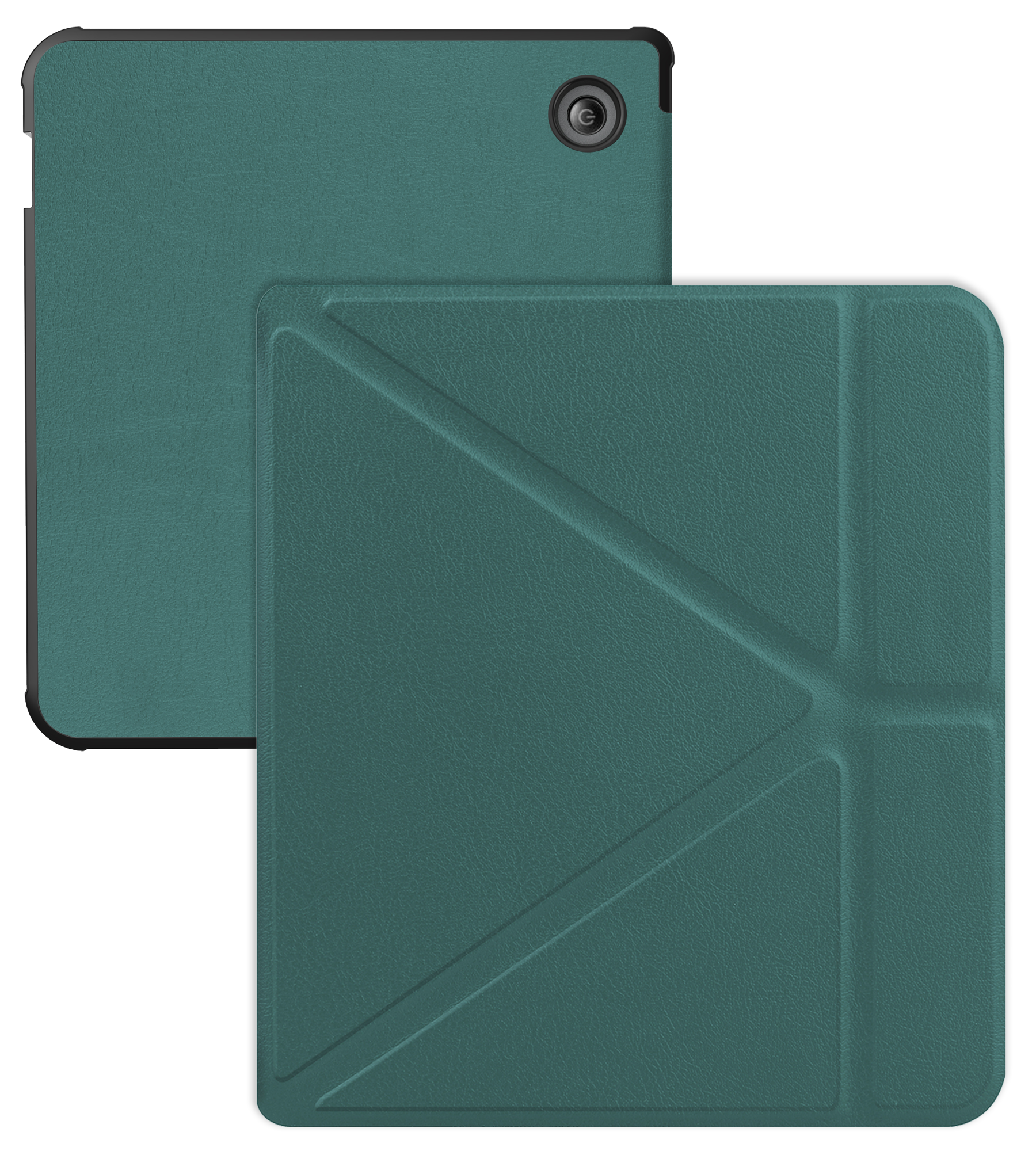 BASEY. Hoes Geschikt voor Kobo Libra Colour Hoesje Bookcase Cover Hoes Trifold - Hoesje Geschikt voor Kobo Libra Colour Hoes Cover Case - Donkergroen