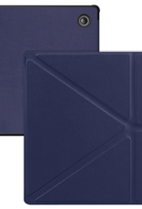 BASEY. Hoes Geschikt voor Kobo Libra Colour Hoesje Bookcase Cover Hoes Trifold - Hoesje Geschikt voor Kobo Libra Colour Hoes Cover Case - Donkerblauw