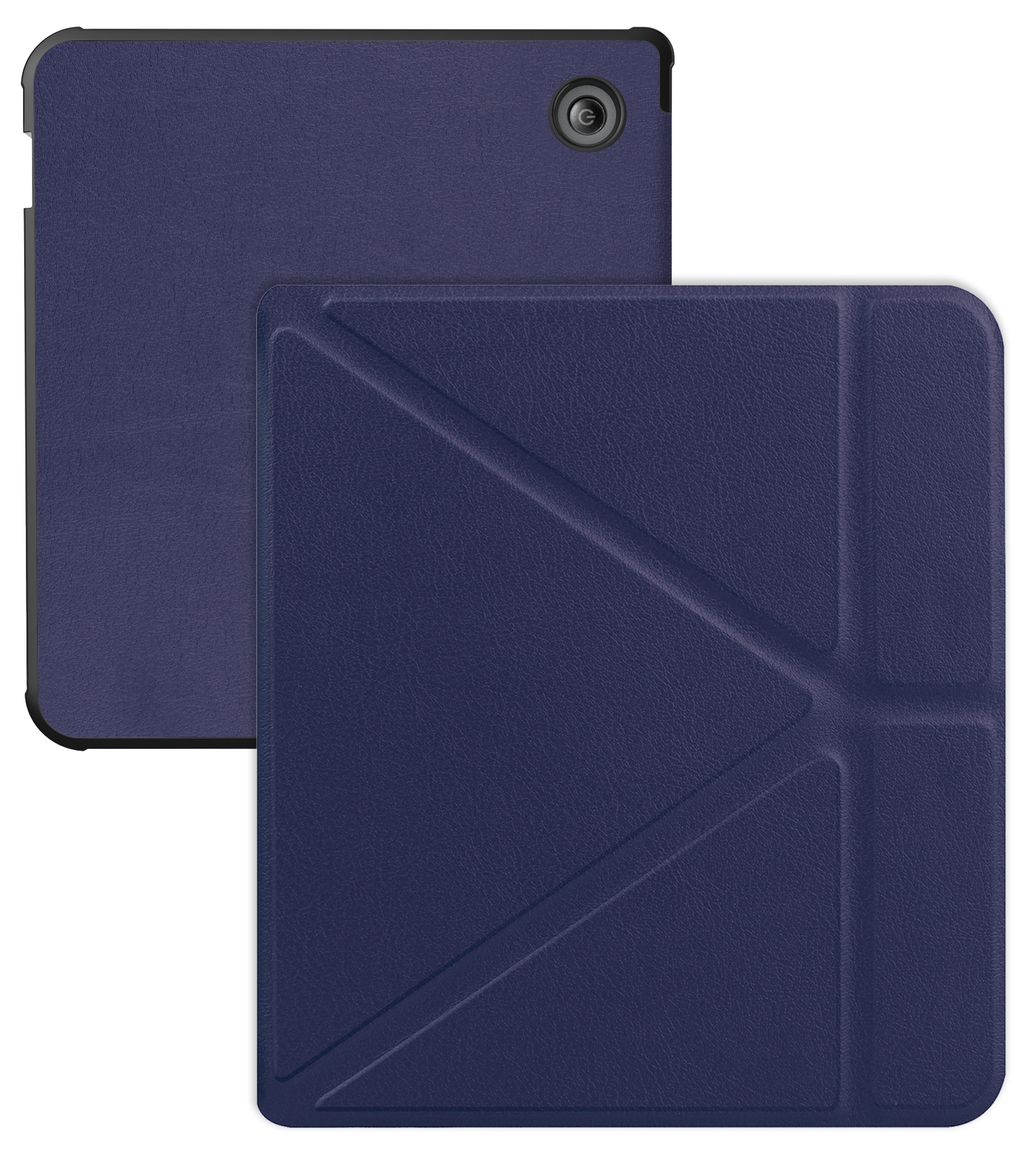 BASEY. Hoes Geschikt voor Kobo Libra Colour Hoesje Bookcase Cover Hoes Trifold - Hoesje Geschikt voor Kobo Libra Colour Hoes Cover Case - Donkerblauw