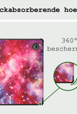 BASEY. Hoes Geschikt voor Kobo Libra Colour Hoesje Bookcase Cover Hoes Trifold Met Screenprotector - Hoesje Geschikt voor Kobo Libra Colour Hoes Cover Case - Galaxy