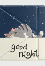 BASEY. Hoes Geschikt voor Kobo Libra Colour Hoesje Bookcase Cover Hoes Trifold Met Screenprotector - Hoesje Geschikt voor Kobo Libra Colour Hoes Cover Case - Kat