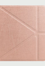 BASEY. Hoes Geschikt voor Kobo Libra Colour Hoesje Bookcase Cover Hoes Trifold Met Screenprotector - Hoesje Geschikt voor Kobo Libra Colour Hoes Cover Case - Rosé Goud