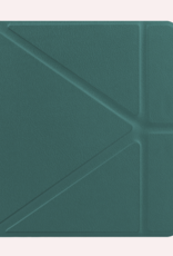 NoXx Hoes Geschikt voor Kobo Libra Colour Hoesje Bookcase Cover Book Case Hoes Cover Trifold Met Screenprotector - Donkergroen