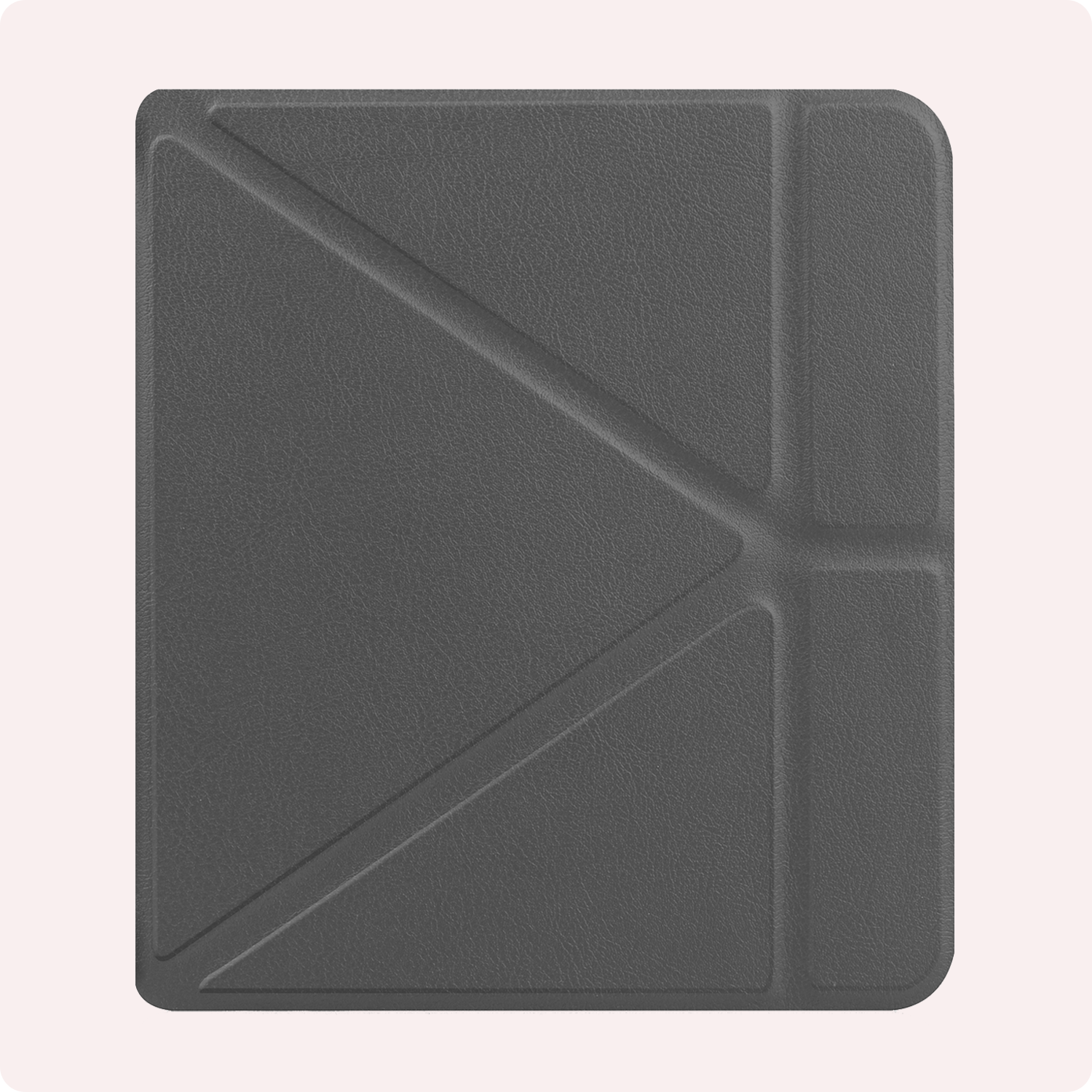 NoXx Hoes Geschikt voor Kobo Libra Colour Hoesje Bookcase Cover Book Case Hoes Cover Trifold Met Screenprotector - Grijs