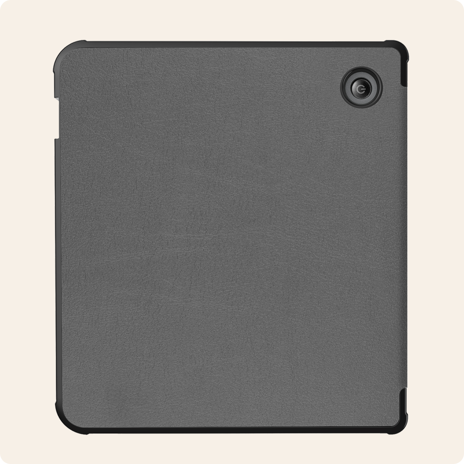 Nomfy Hoesje Geschikt voor Kobo Libra Colour Hoes Book Case Trifold - Hoes Geschikt voor Kobo Libra Colour Hoesje Book Cover Met Screenprotector - Grijs