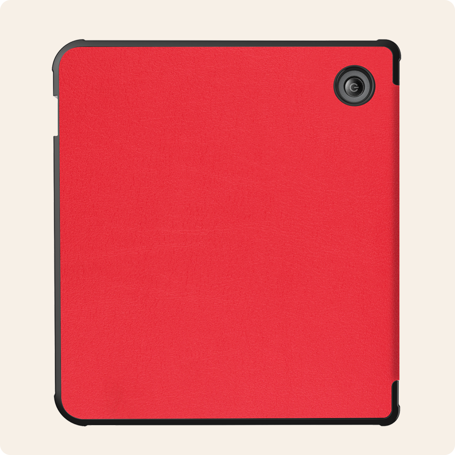 Nomfy Hoesje Geschikt voor Kobo Libra Colour Hoes Book Case Trifold - Hoes Geschikt voor Kobo Libra Colour Hoesje Book Cover Met Screenprotector - Rood