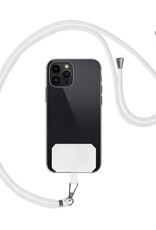 Nomfy Universeel Telefoonkoord Telefoonkoorden Verstelbaar - Universeel Telefoon Koord Polyester Telefoonkoord - Wit