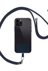 Nomfy Universeel Telefoonkoord Telefoonkoorden Verstelbaar - Universeel Telefoon Koord Polyester Telefoonkoord - Donkerblauw