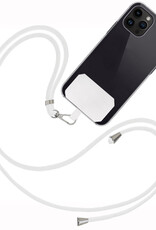 BASEY. Telefoonkoorden Universeel Telefoonkoord Verstelbaar Telefoon Koord - Universeel Telefoonkoord 150 cm - Wit