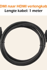 Nomfy HDMI naar HDMI Kabel 1 Meter - HDMI Kabel 4K Resolutie 1080p HD Kwaliteit HDMI-kabels - Zwart