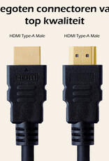 Nomfy HDMI naar HDMI Kabel 1 Meter - HDMI Kabel 4K Resolutie 1080p HD Kwaliteit HDMI-kabels - Zwart