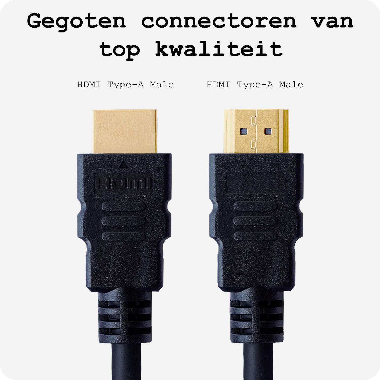 BASEY. HDMI naar HDMI Kabel 1 Meter HDMI-kabels - HDMI Kabel 4K Resolutie 1080p HD Kwaliteit - Zwart
