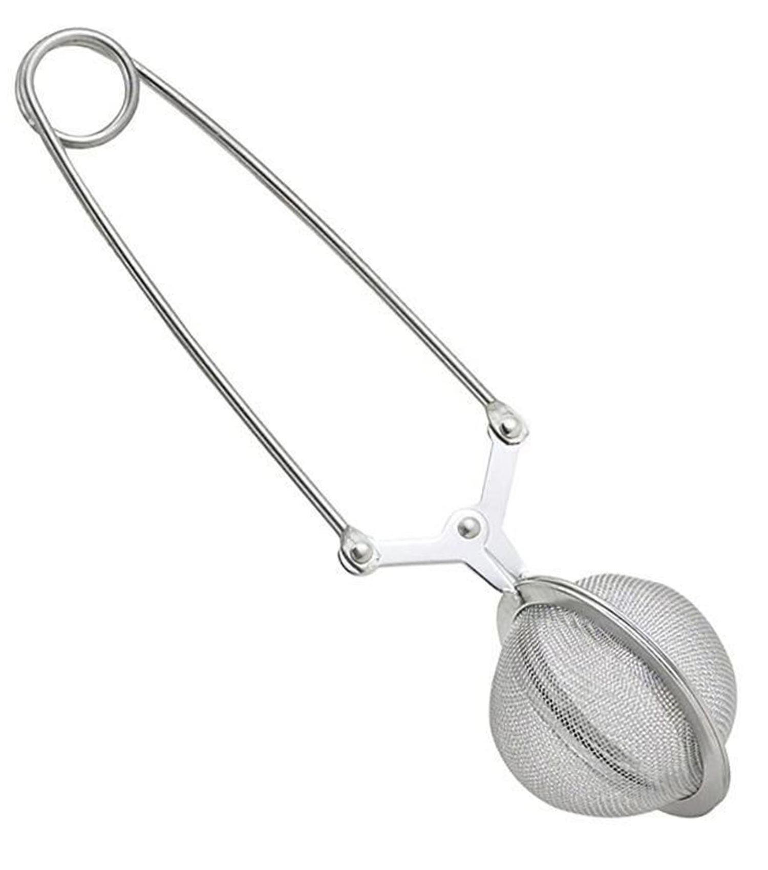 BASEY. Theezeef met Handgreep Theefilter RVS - Thee Ei Theezeefjes voor Losse Thee -  Zilver