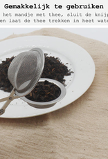 BASEY. Theezeef met Handgreep Theefilter RVS - Thee Ei Theezeefjes voor Losse Thee -  Zilver