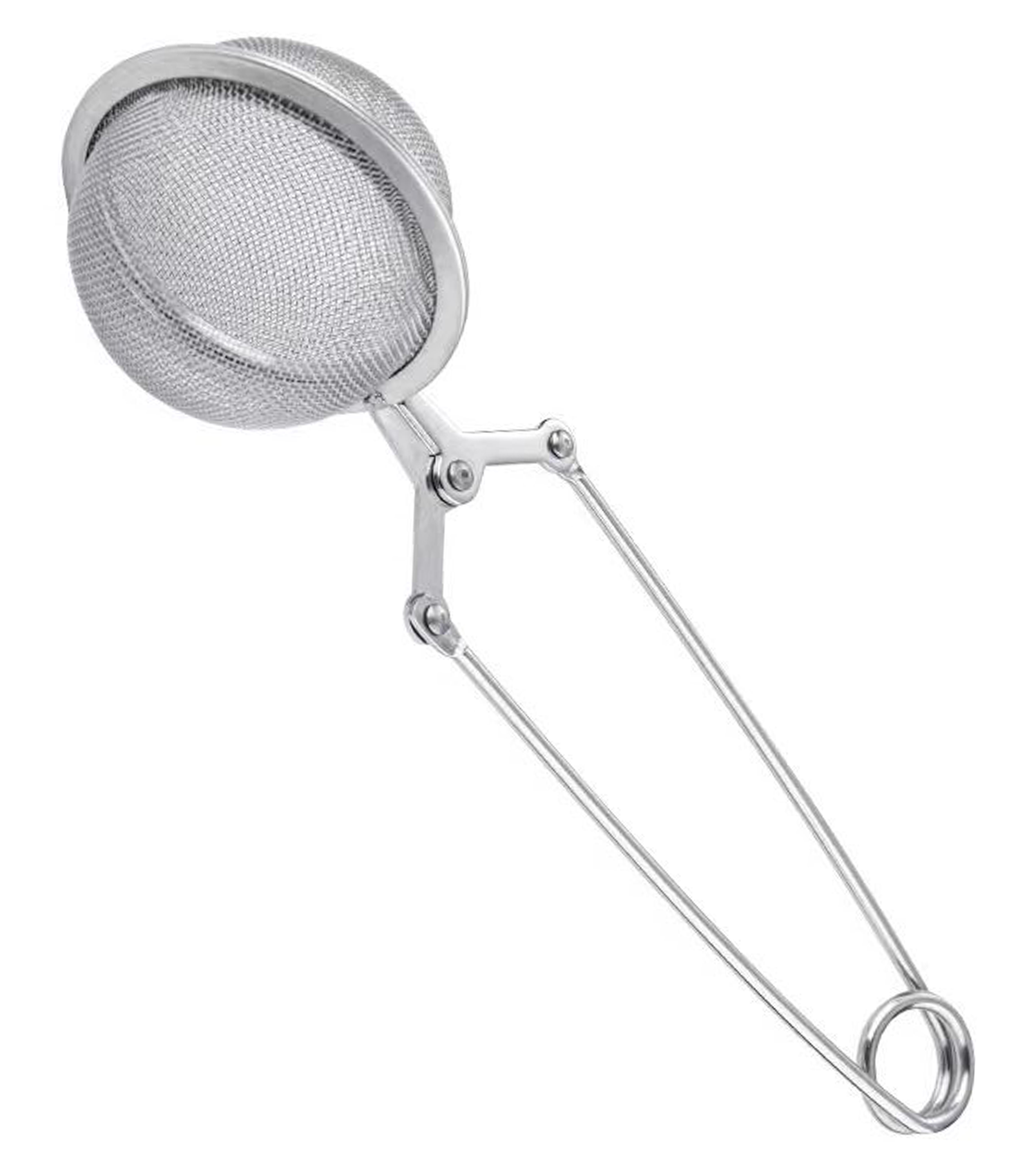 NoXx Theezeef met Knijper Thee Filter RVS Thee Ei - Theefilter voor Losse Thee - Zilver
