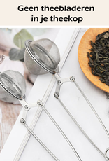 Nomfy Theezeef RVS Thee Ei Thee Infuser - Theefilter voor Losse Thee - Zilver - 2-PACK