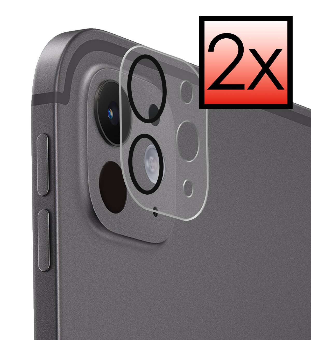 NoXx BTH iPad Pro 13 inch 2024 Camera Screenprotector - 2 PACK