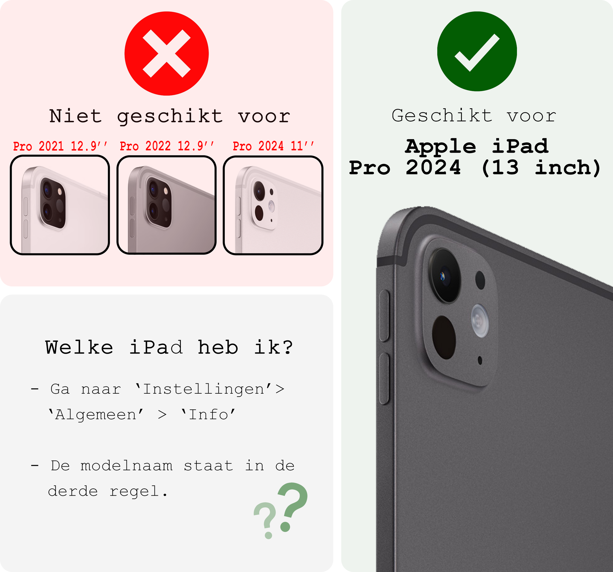 BASEY. iPad Pro 13 inch 2024 Hoesje Toetsenbord Hoes Luxe Keyboard Case Cover (10,9 inch) - Zwart