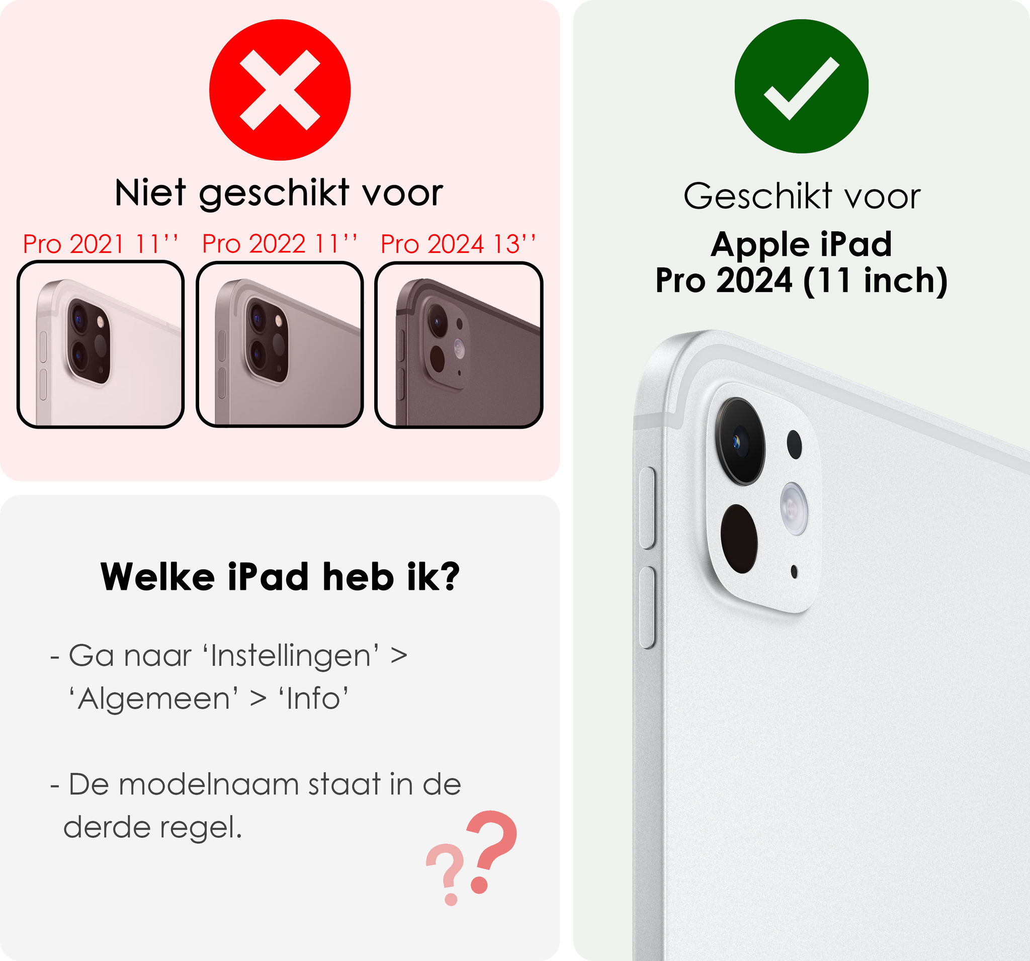 NoXx iPad Pro 11 inch 2024 Hoesje Toetsenbord En Screenprotector - iPad Pro 11 inch 2024 Hoes Luxe Keyboard Case Cover Met Bescherm Glas (10,9 inch) - Zwart