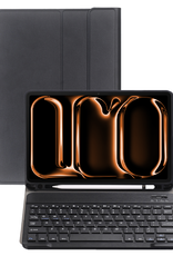 Nomfy iPad Pro 11 inch 2024 Hoesje Toetsenbord Hoes Luxe Keyboard Case Cover (10,9 inch) - Zwart