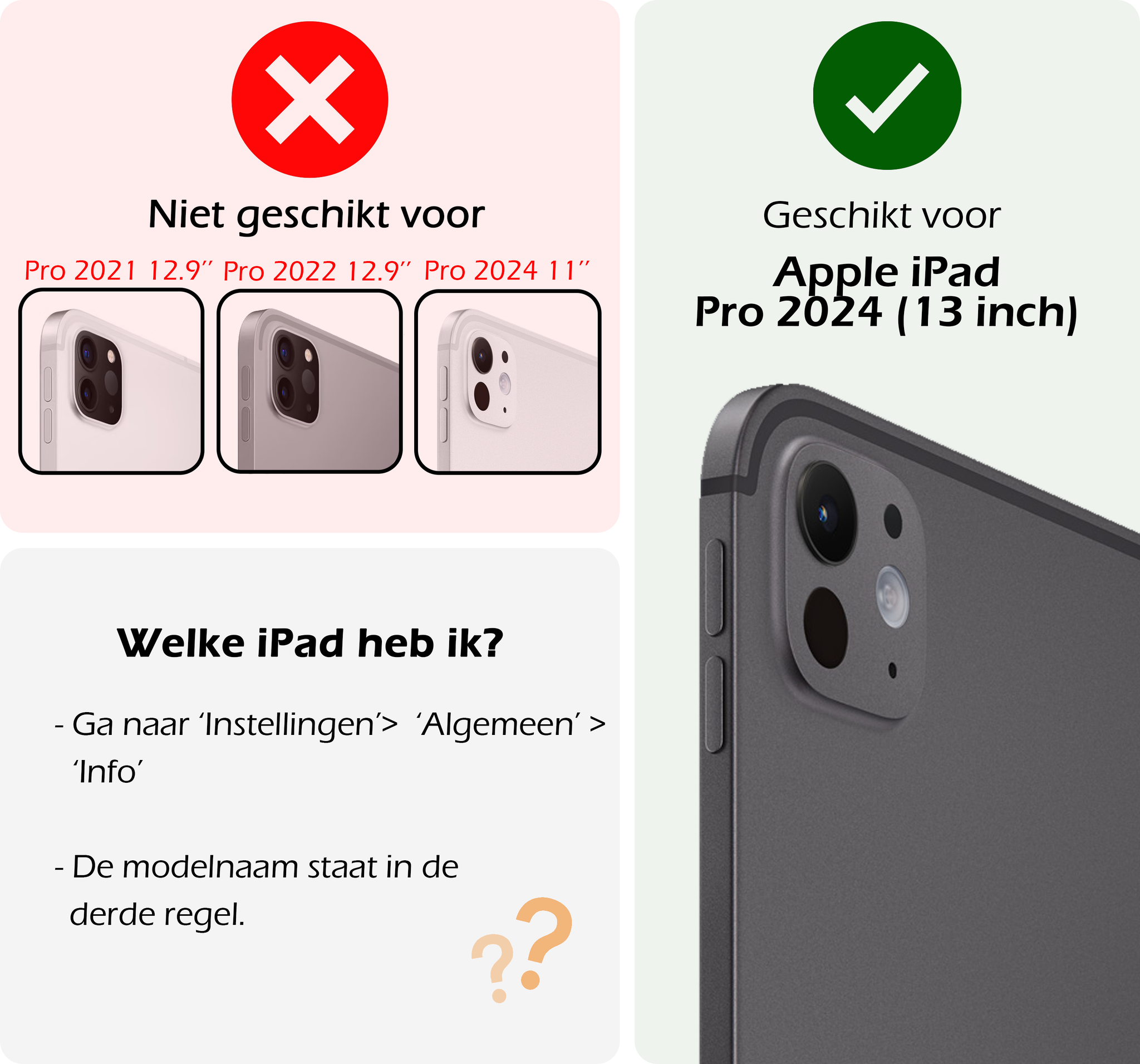 Nomfy iPad Pro 13 inch 2024 Hoesje Toetsenbord En Screenprotector - iPad Pro 13 inch 2024 Hoes Luxe Keyboard Case Cover Met Bescherm Glas (10,9 inch) - Zwart