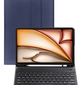 Nomfy Nomfy iPad Air 6 (13 inch) Toetsenbordhoes - Donkerblauw