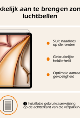 Nomfy iPad Air 6 (11 inch) Hoesje Toetsenbord En Screenprotector - iPad Air 6 (11 inch) Hoes Luxe Keyboard Case Cover Met Bescherm Glas (10,9 inch) - Zwart