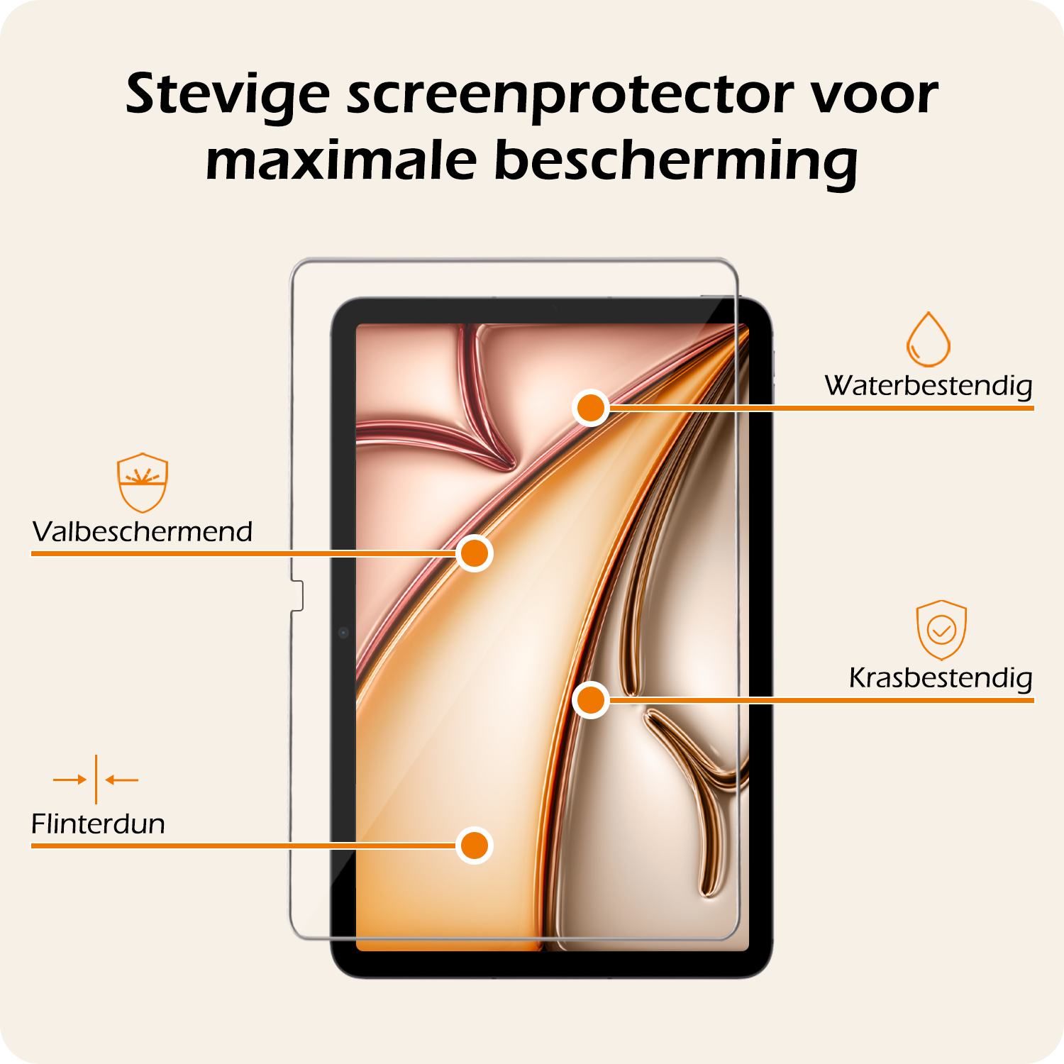 Nomfy iPad Air 6 (11 inch) Hoesje Toetsenbord En Screenprotector - iPad Air 6 (11 inch) Hoes Luxe Keyboard Case Cover Met Bescherm Glas (10,9 inch) - Zwart