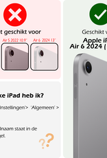 Nomfy iPad Air 6 (11 inch) Hoesje Toetsenbord Hoes Luxe Keyboard Case Cover (10,9 inch) - Zwart