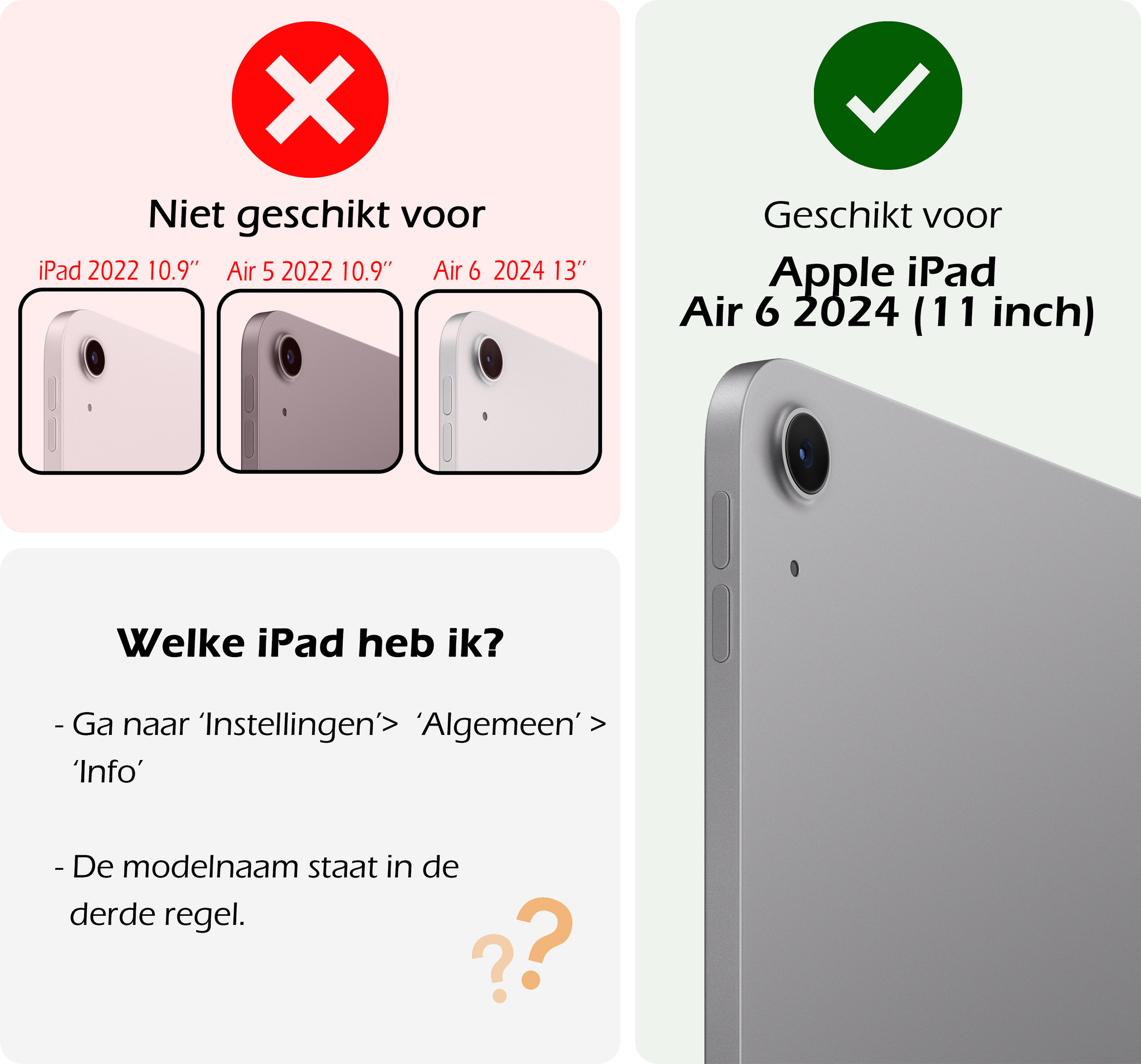 Nomfy iPad Air 6 (11 inch) Hoesje Toetsenbord Hoes Luxe Keyboard Case Cover (10,9 inch) - Donkerblauw