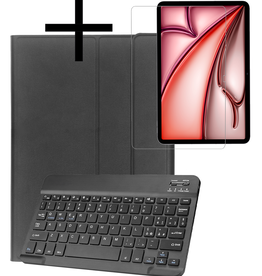 NoXx NoXx iPad Air 6 (13 inch) Toetsenbordhoes Met Screenprotector - Zwart