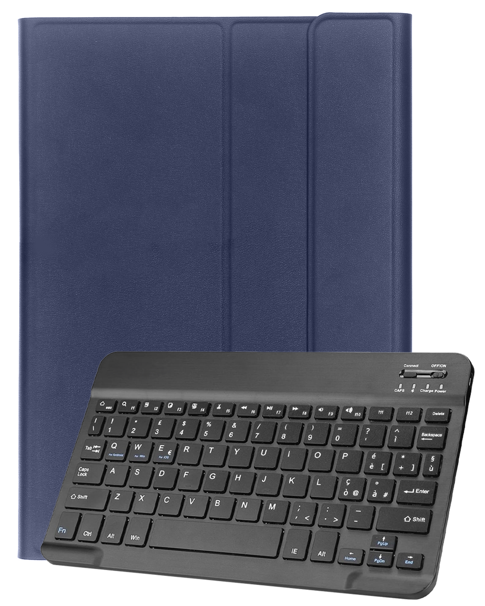 NoXx iPad Air 6 (11 inch) Hoesje Toetsenbord Hoes Luxe Keyboard Case Cover (10,9 inch) - Donkerblauw