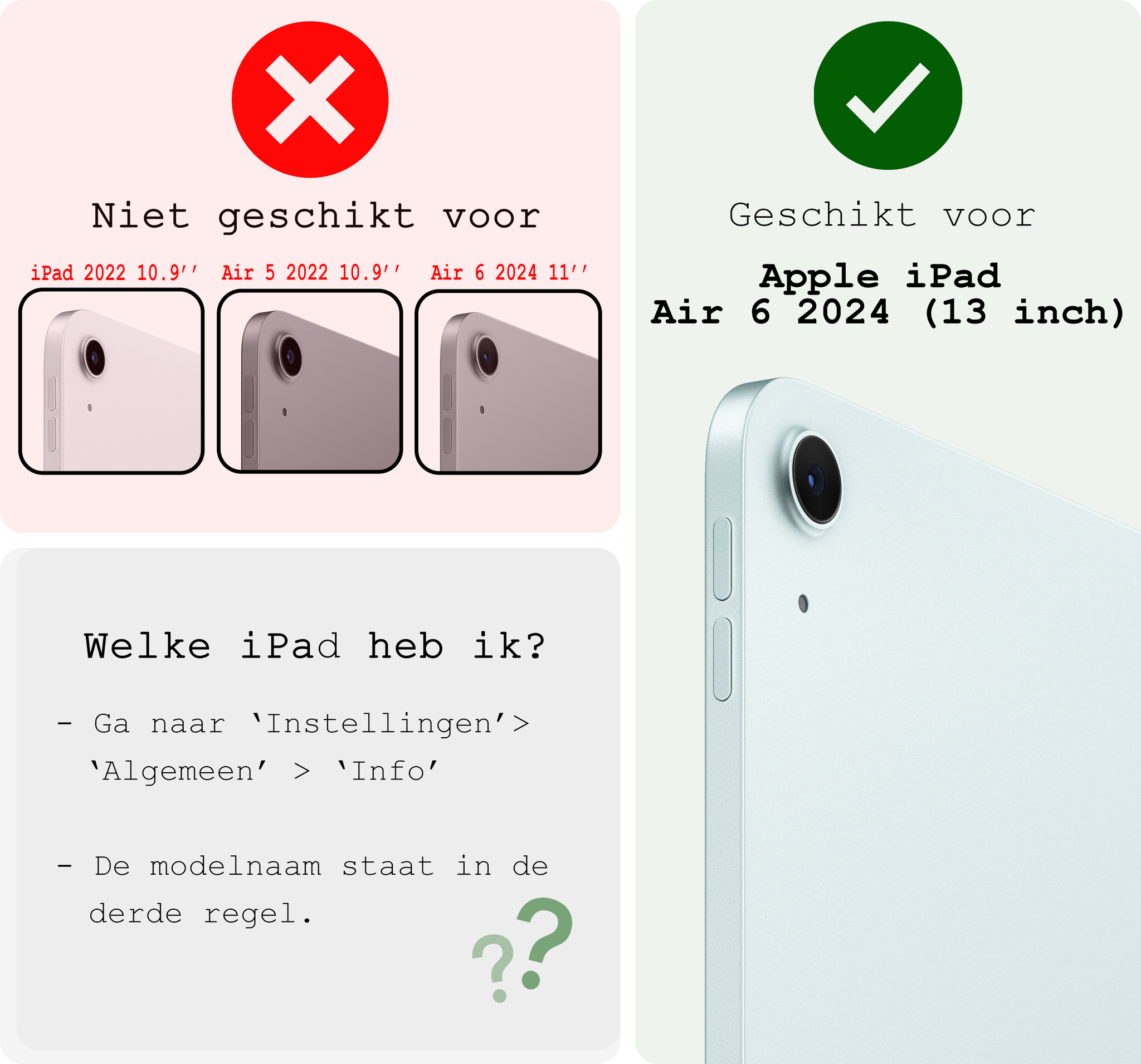 BASEY. iPad Air 6 (13 inch) Hoesje Toetsenbord En Screenprotector - iPad Air 6 (13 inch) Hoes Luxe Keyboard Case Cover Met Bescherm Glas (10,9 inch) - Zwart