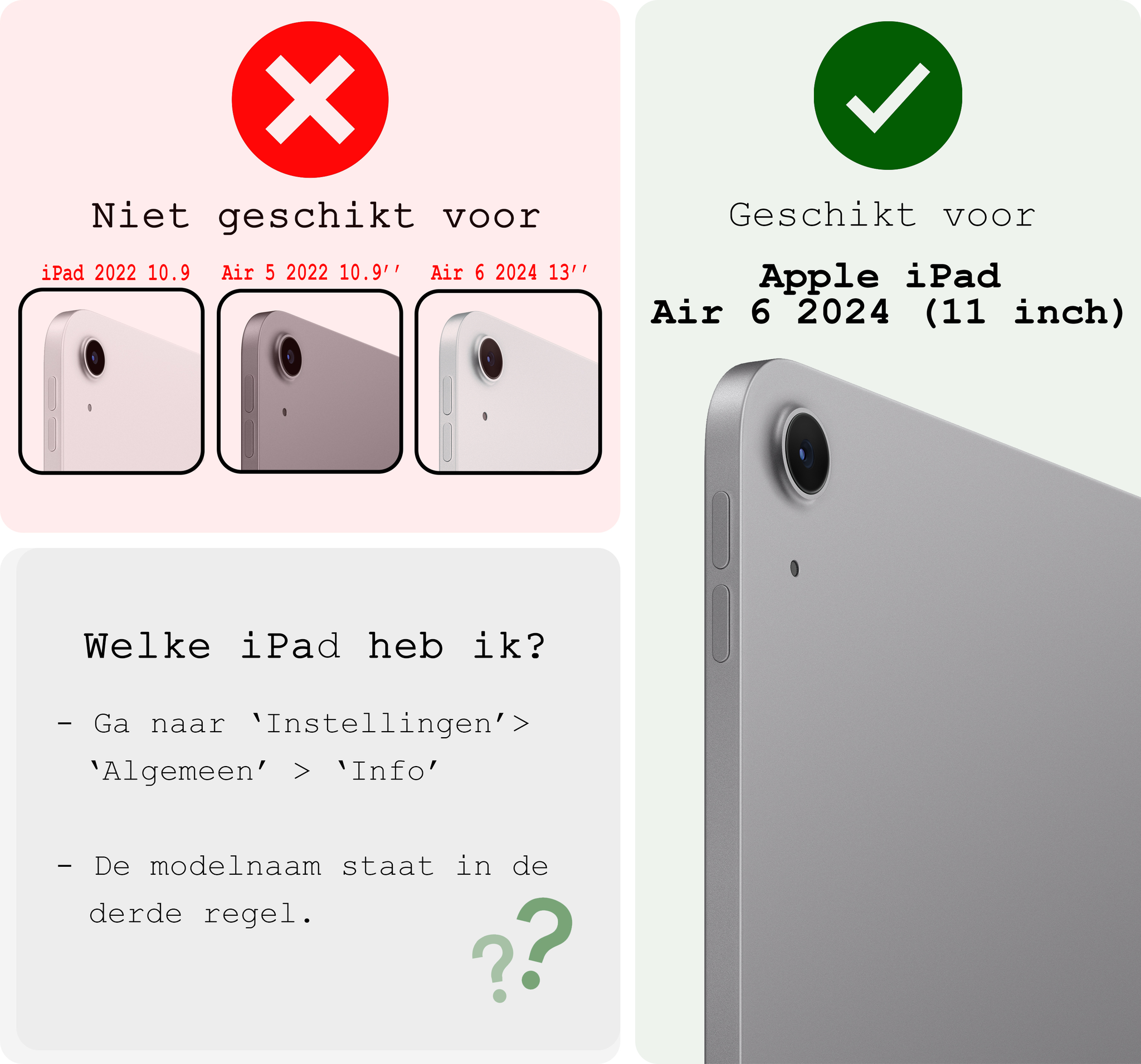 BASEY. iPad Air 6 (11 inch) Hoesje Toetsenbord En Screenprotector - iPad Air 6 (11 inch) Hoes Luxe Keyboard Case Cover Met Bescherm Glas (10,9 inch) - Donkerblauw