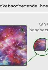 BASEY. Hoes Geschikt voor Kobo Libra Colour Hoesje Bookcase Cover Hoes - Hoesje Geschikt voor Kobo Libra Colour Hoes Cover Case - Galaxy