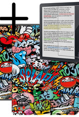 BASEY. Hoes Geschikt voor Kobo Libra Colour Hoesje Bookcase Cover Hoes Met Screenprotector - Hoesje Geschikt voor Kobo Libra Colour Hoes Cover Case - Graffity