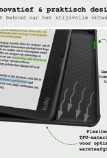 BASEY. Hoes Geschikt voor Kobo Libra Colour Hoesje Bookcase Cover Hoes Met Screenprotector - Hoesje Geschikt voor Kobo Libra Colour Hoes Cover Case - Kat