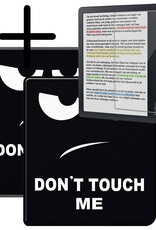 BASEY. Hoes Geschikt voor Kobo Libra Colour Hoesje Bookcase Cover Hoes Met Screenprotector - Hoesje Geschikt voor Kobo Libra Colour Hoes Cover Case - Don't Touch Me