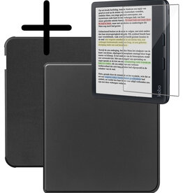 BASEY. BASEY. Kobo Libra Colour Hoesje Met Screenprotector - Zwart