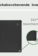 BASEY. Hoes Geschikt voor Kobo Libra Colour Hoesje Bookcase Cover Hoes Met Screenprotector - Hoesje Geschikt voor Kobo Libra Colour Hoes Cover Case - Zwart