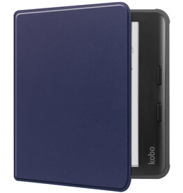 NoXx NoXx Kobo Libra Colour Hoesje - Donkerblauw