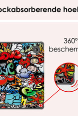 NoXx Hoes Geschikt voor Kobo Libra Colour Hoesje Bookcase Cover Book Case Hoes Sleepcover - Graffity