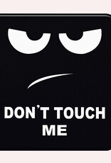 NoXx Hoes Geschikt voor Kobo Libra Colour Hoesje Bookcase Cover Book Case Hoes Sleepcover - Don't Touch Me