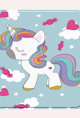 NoXx Hoes Geschikt voor Kobo Libra Colour Hoesje Bookcase Cover Book Case Hoes Sleepcover Met Screenprotector - Eenhoorn