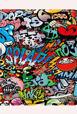 NoXx Hoes Geschikt voor Kobo Libra Colour Hoesje Bookcase Cover Book Case Hoes Sleepcover Met Screenprotector - Graffity