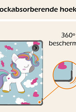 Nomfy Hoesje Geschikt voor Kobo Libra Colour Hoes Book Case - Hoes Geschikt voor Kobo Libra Colour Hoesje Book Cover - Eenhoorn