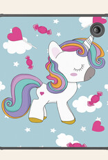 Nomfy Hoesje Geschikt voor Kobo Libra Colour Hoes Book Case - Hoes Geschikt voor Kobo Libra Colour Hoesje Book Cover - Eenhoorn