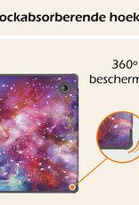 Nomfy Hoesje Geschikt voor Kobo Libra Colour Hoes Book Case - Hoes Geschikt voor Kobo Libra Colour Hoesje Book Cover - Galaxy