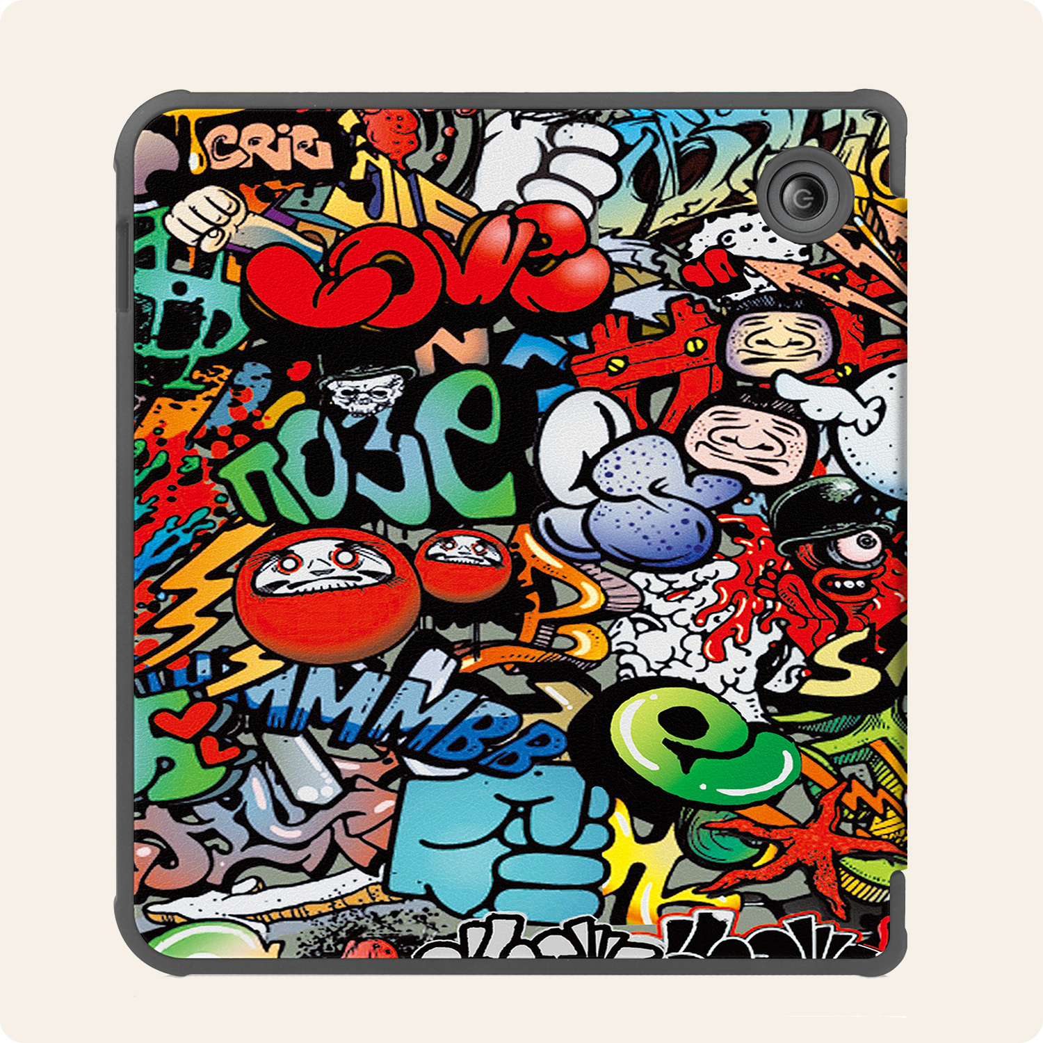 Nomfy Hoesje Geschikt voor Kobo Libra Colour Hoes Book Case - Hoes Geschikt voor Kobo Libra Colour Hoesje Book Cover - Graffity